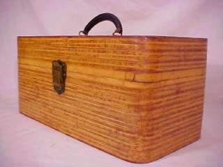 Vintage J.W. Gilson The Seamaster Wood Fishing Tackle Box on PopScreen