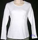 BFS03~NEW NWT MADE FOR LIFE White Navy Blue Long Sleeve Shirt Top Plus 