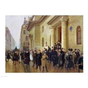  Jean Beraud Leaving the Lycee Condorcet, 1903 24 x 18 
