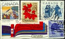 Canada, 500 different stamps collection  