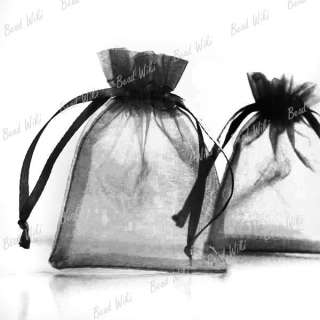 20pcs Black Organza Jewellery Gift Bags Pouches BB001 6  