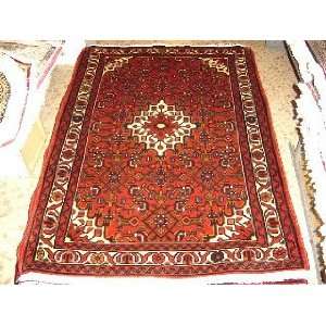 3x5 Hand Knotted Hosseinabad Persian Rug   54x37 