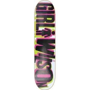  Girl Jeron Wilson Big Girl #7 Skateboard Deck   7.75 x 31 