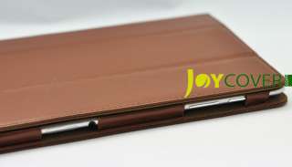 For Samsung Galaxy Tab 10.1 Coffee Brown LEATHER Case Cover GT P7510 