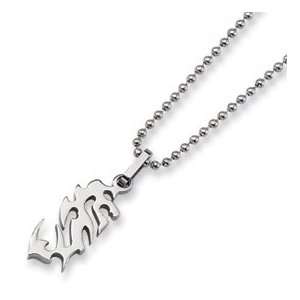  Stainless Steel Dragon Necklace SRN132 22 Jewelry