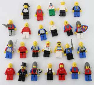   LEGO 25 Minifig figures lot castle weapon helmet barber pirate space