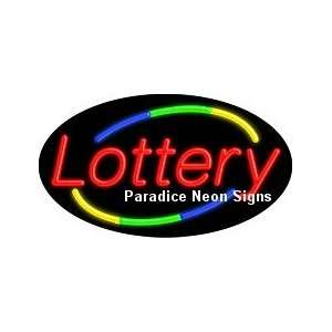  Flashing Lottery Neon Sign (Oval)