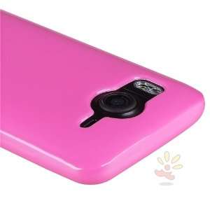  For HTC Inspire 4G/Desire HD TPU Case , Pink Jelly Cell 