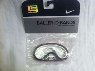 NEW Nike LeBron James Baller Bands Bracelets RED WHITE BLACK  