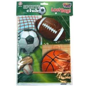  Sports Design 8Pk Loot Bags In Poly Bag Case Pack 144 
