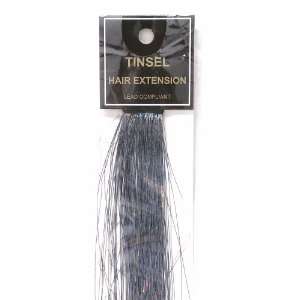  Hair Extension Black Tinsel 14 Inch Long (1 pack) Beauty