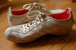  Shoe SUEDE LEATHER Cream KASHI Running Sport Athletic Lace 8  