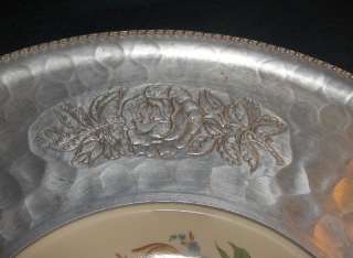 Paden City China Plate Cromwell,Wrought Aluminum Tray  
