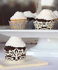 90 Damask Cupcake Wrappers Wedding  