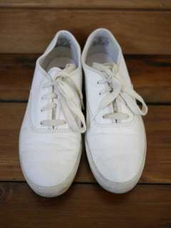 KEDS White LEATHER Hipster Boat Shoes Flats SNEAKERS 8.5 39  