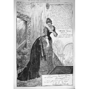   1884 Advertisement Nonpareil Velveteen Bernhardt Judic