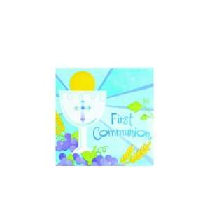 Blue First Communion Lunch Napkins 36 count Kitchen 