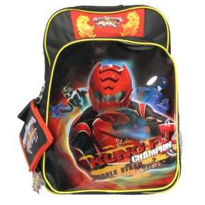  Power Rangers Jungle Fury Large Boys School Backpack with 