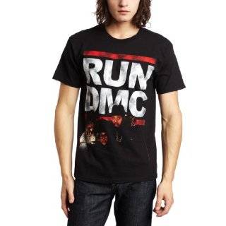  Run DMC   Distressed Logo Juniors T Shirt Clothing