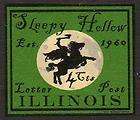 1960 U.S. Sleepy Hollow, IL. 4 Cents Green, Letter Pos