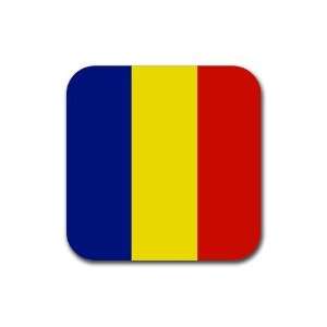  Romania Flag Square Coasters (Set of 4)