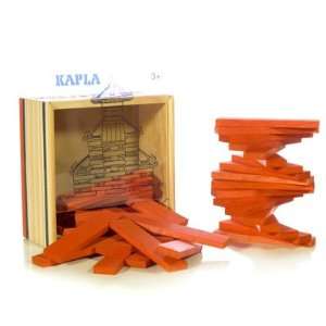  Kapla 40 Pc Wooden Block Set   Orange Toys & Games