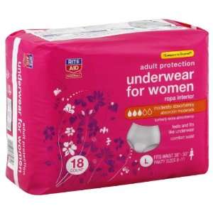  Rite Aid Underwear, 18 ea
