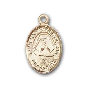 14kt Gold Baby Child or Lapel Badge Medal with St. Katherine Drexel 