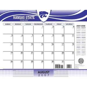  Kansas State Wildcats 2007   2008 22x17 Academic Desk Calendar 