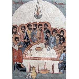  56x64 Last Supper Lebanon Christian Marble Mosaic
