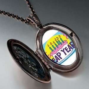 Leap Year Birthday Cake Photo Pendant Necklace Pugster 