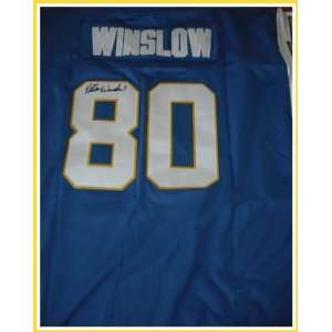 Kellen Winslow Signed Jersey    SAN DIEGO CHARGERS #80