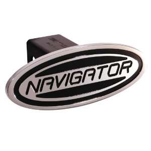 Ford   Navigator   Black   Oval   2 Billet Hitch Cover (04 Welded 