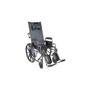  Drive Medical 16 Silver Sport Reclining Wheelchair 