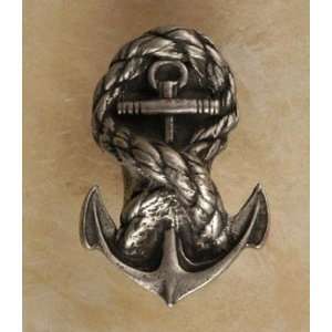  Anchor & Rope Large Pewter Knob/Pull