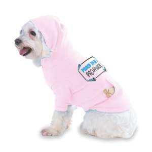   Professor Hooded (Hoody) T Shirt with pocket for your Dog or Cat LARGE