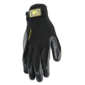 Wells Lamont 556M Nylon Work Glove Coated Nitrile Rubber Palm Dip with 