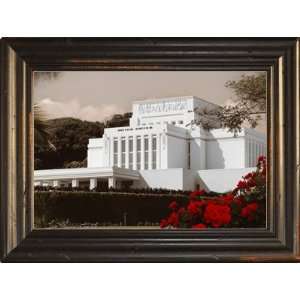  LDS Laie Temple 3 24x18 Single Frame   Framed Legacy Art 