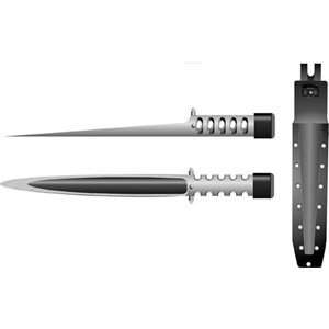  Pipe Knife, UltraBlaC2 Finish, 16.75 in., Leather Sheath 