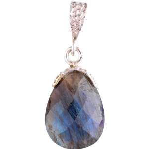  Faceted Labradorite Pendant   Sterling Silver Everything 