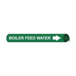  A4009   Pipe Marker Precoiled, Boiler Feed Water W/G, Fits 