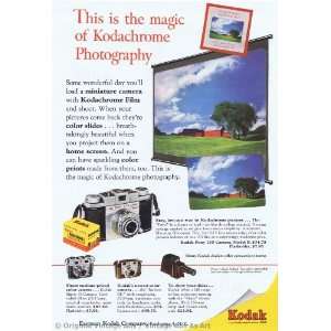  1954 Kodak Kodachrome Photography Vintage Ad Everything 