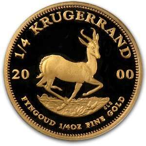  2000 1/4 oz Proof Gold South African Krugerrand Beauty