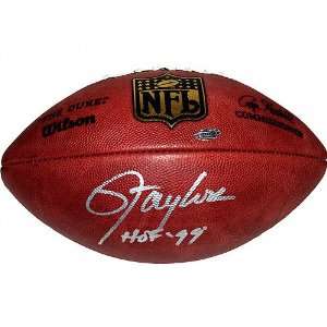  Lawrence Taylor Autographed NFL Duke Football with HOF 