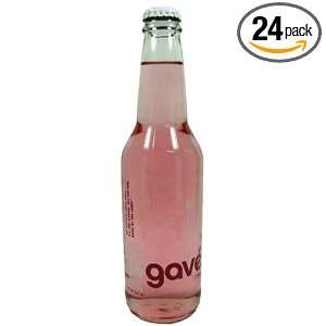 Oogave Organic Agave Strawberry Rhubarb Soda 12 Oz. Bottles 24 Pack 