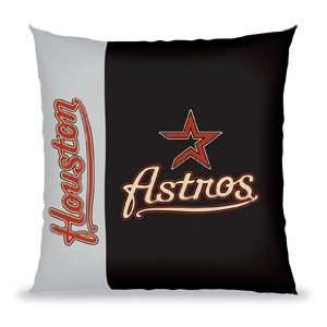    Houston Astros Pillow   27in Vertical Stitch