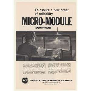   RCA Micro Module Equipment Military Electronics Print Ad (49727) Home