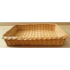  Decorative Storage Wicker Basket Tray   11 1/2 inches x 8 
