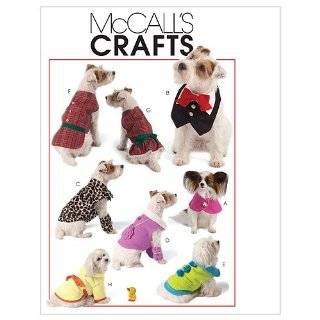 McCalls Patterns M5998 Pet Clothes, All Sizes