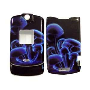   Phone Snap on Protector Faceplate Cover Housing Case   Blue Mushroom